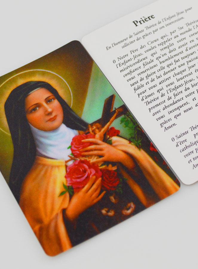 Carte de prière Sainte Thérèse (pic 4)