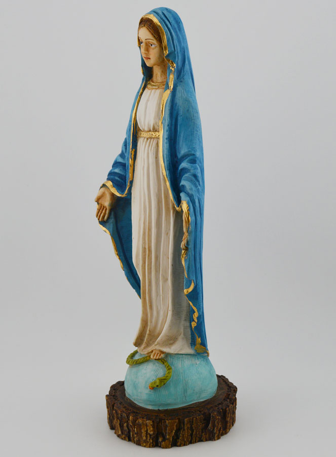 Statue Vierge Marie Miraculeuse - 20cm (pic 2)