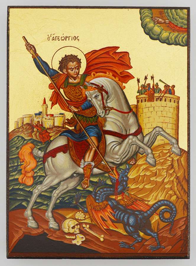 Icône Saint Georges - 12 cm (pic 1)