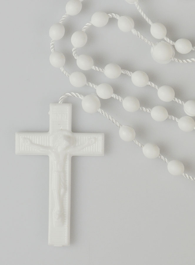 Chapelet Plastique Mode Blanc (pic 4)