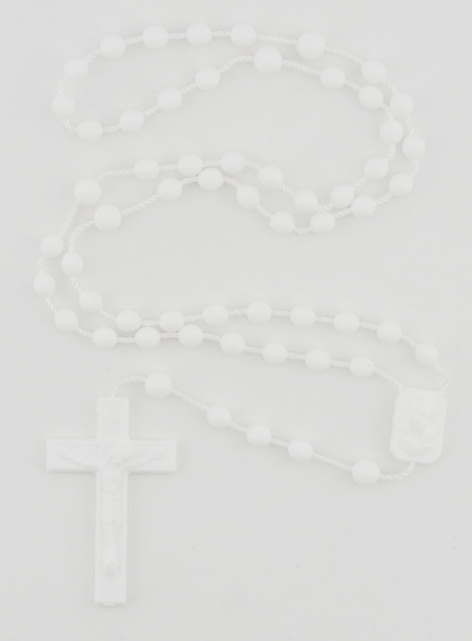 Chapelet Plastique Blanc (pic 1)