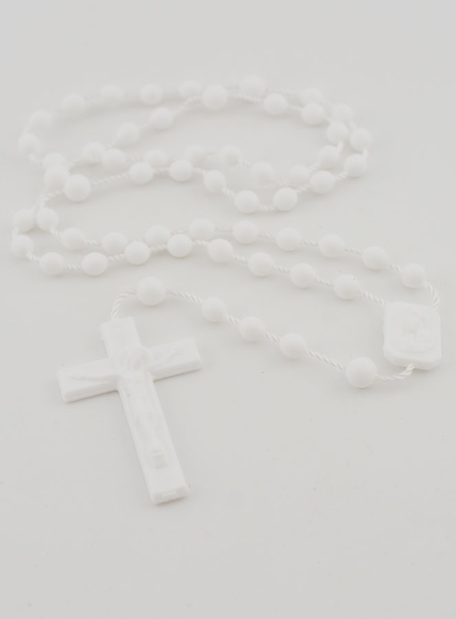 Chapelet Plastique Blanc (pic 2)