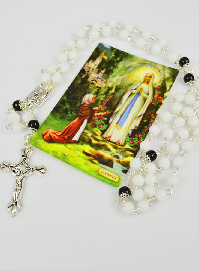 Chapelet Vierge de Lourdes en Perles (pic 2)