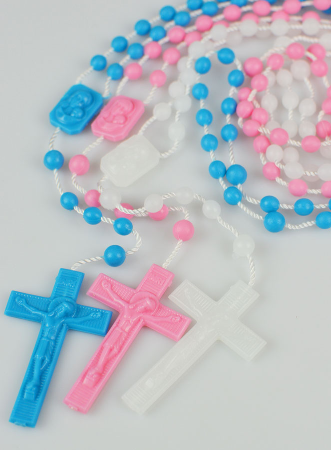 Lot Chapelet Fluo Chapelet Rose Chapelet Bleu (pic 2)