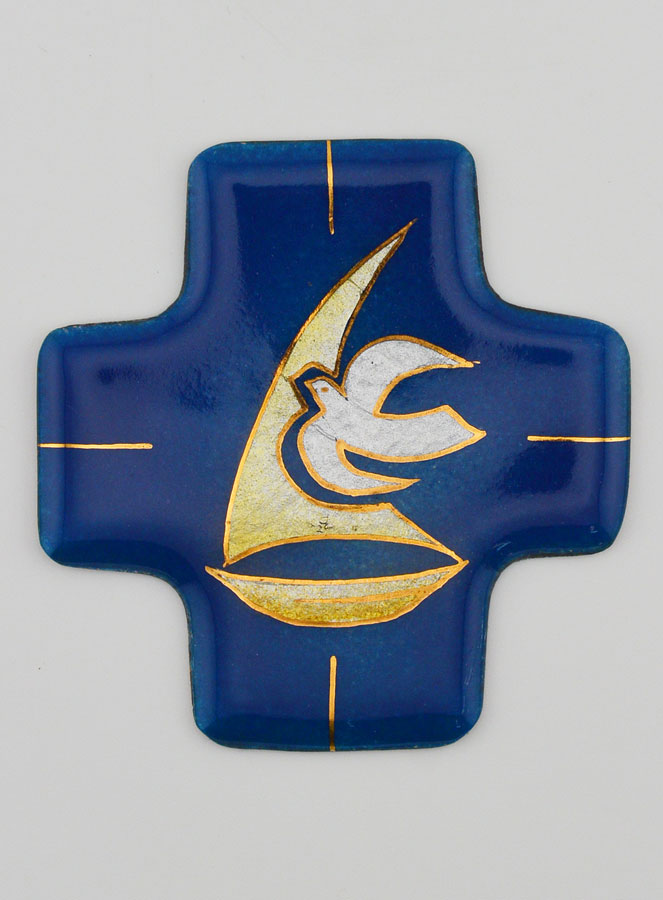 Croix Saint Esprit Carrée Emaux du Liban (pic 1)
