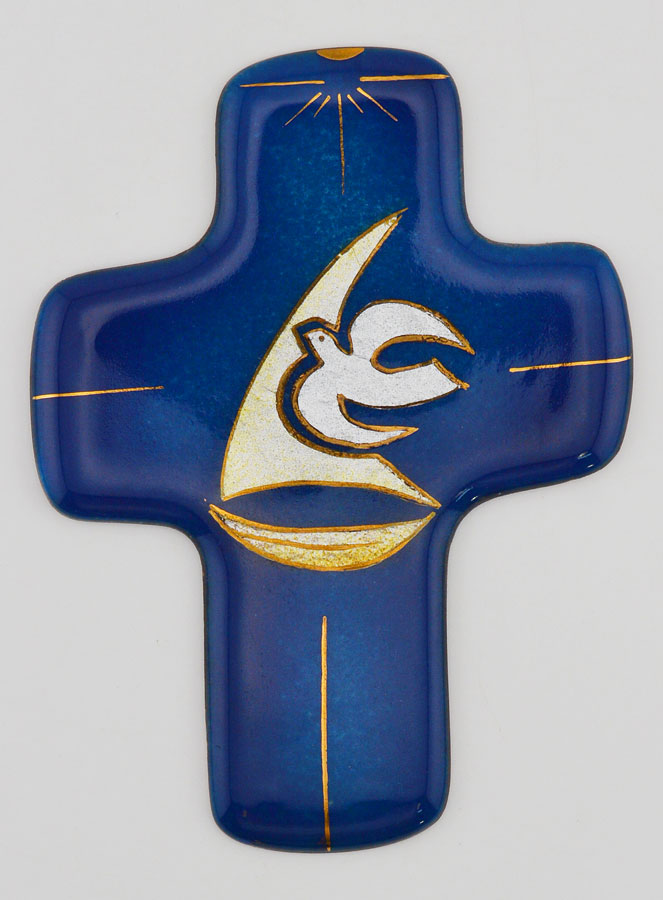 Croix Esprit Saint Luxe Carrée Emaux du Liban (pic 1)