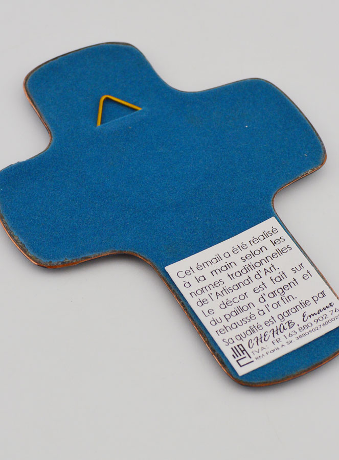 Croix Esprit Saint Luxe Carrée Emaux du Liban (pic 4)