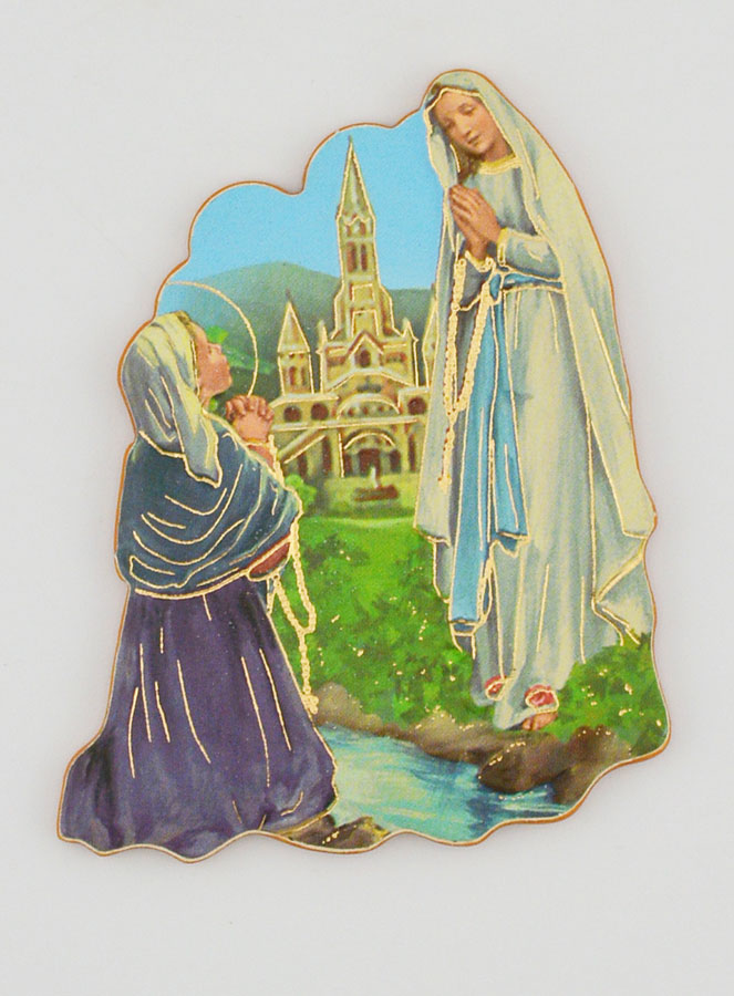Magnet Notre Dame de Lourdes et Sainte Bernadette (pic 1)