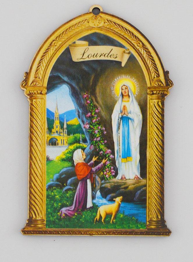 Dizainier en Bois et Icône Souvenir de Lourdes (pic 3)