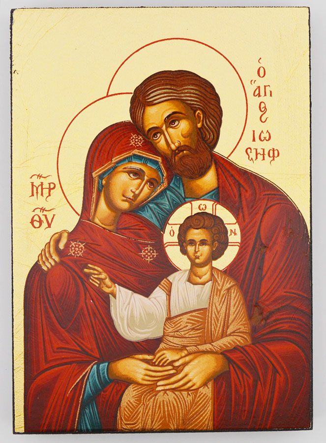 Icone Sainte Famille - 12 cm (pic 1)