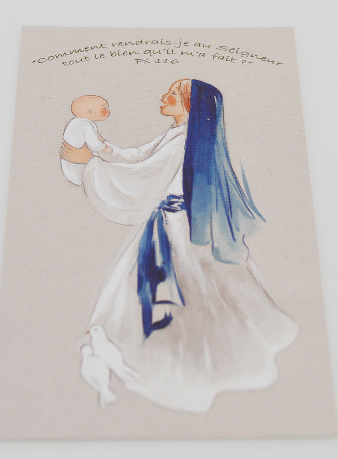 Carte de Baptême Vierge Marie (pic 2)