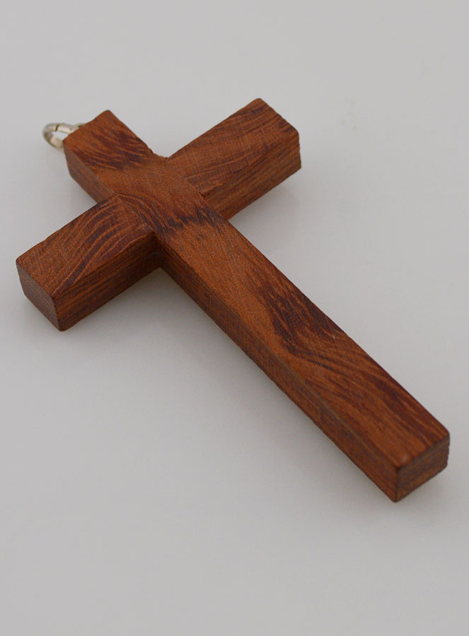 Croix d' Aube en Bois Christ Moderne (pic 4)