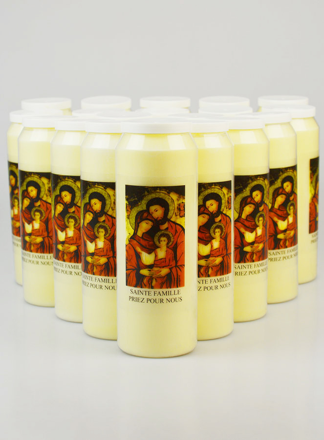 Lot de 20 Bougies de Neuvaine Sainte Famille (pic 1)
