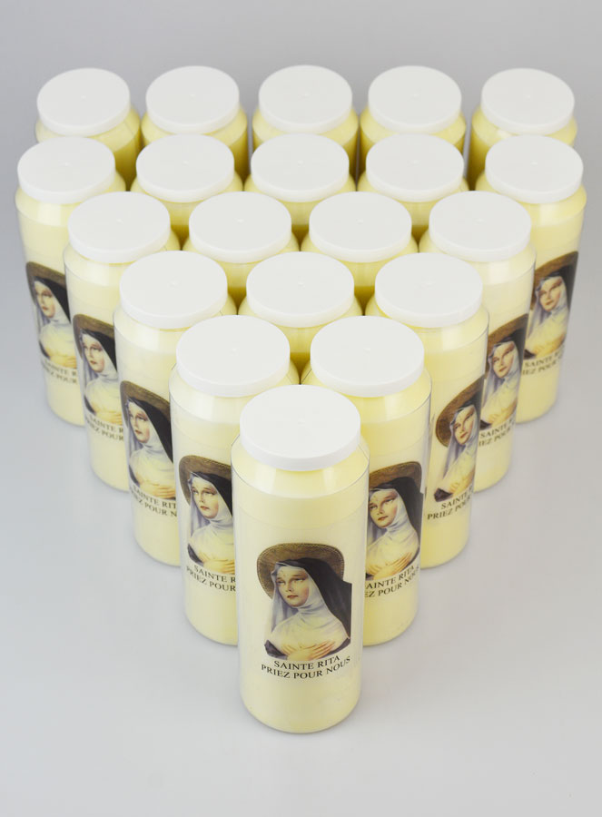 Lot de 20 Bougies de Neuvaine Sainte Rita (pic 2)