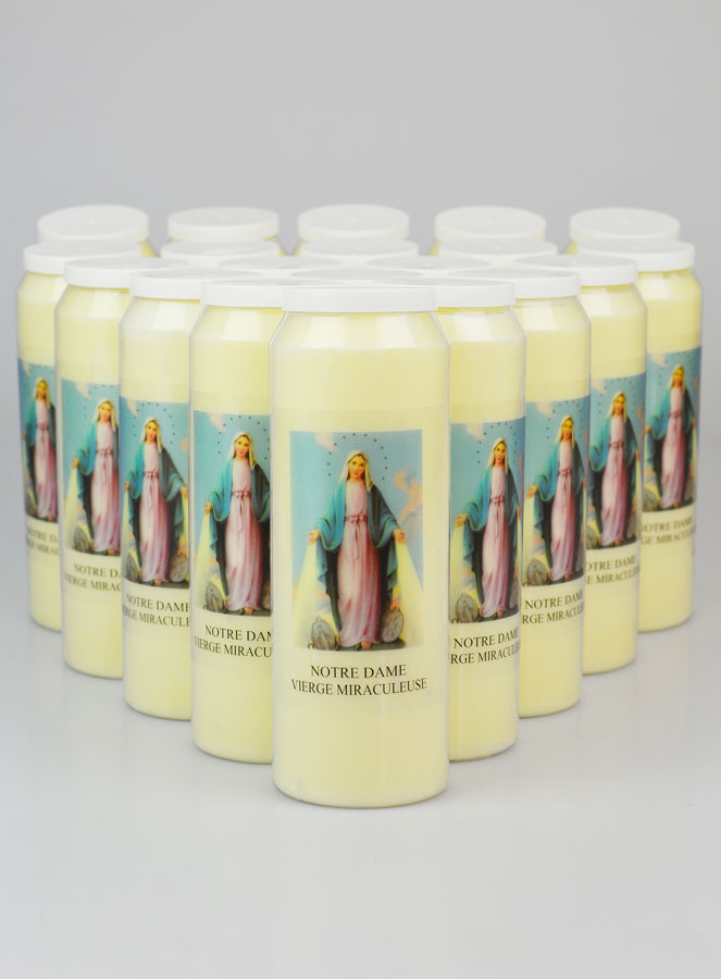 Lot de 20 Bougies de Neuvaine Vierge Miraculeuse (pic 1)