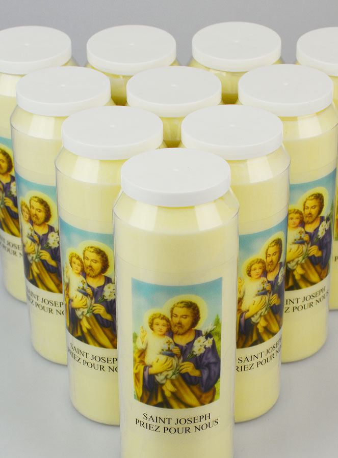 Lot de 10 Bougies de Neuvaine à Saint Joseph (pic 4)