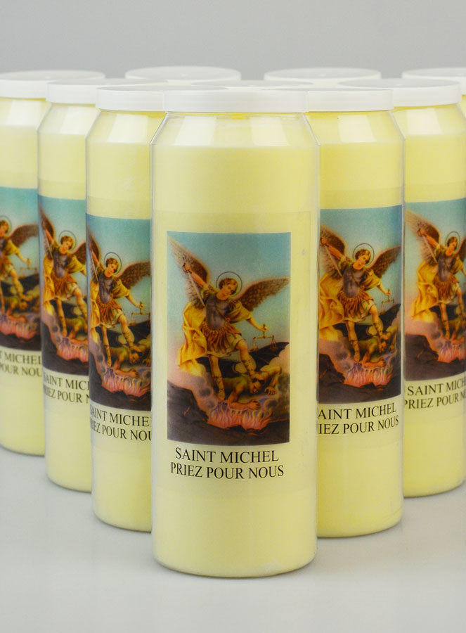 Lot de 10 Bougies de Neuvaine Saint Michel (pic 3)