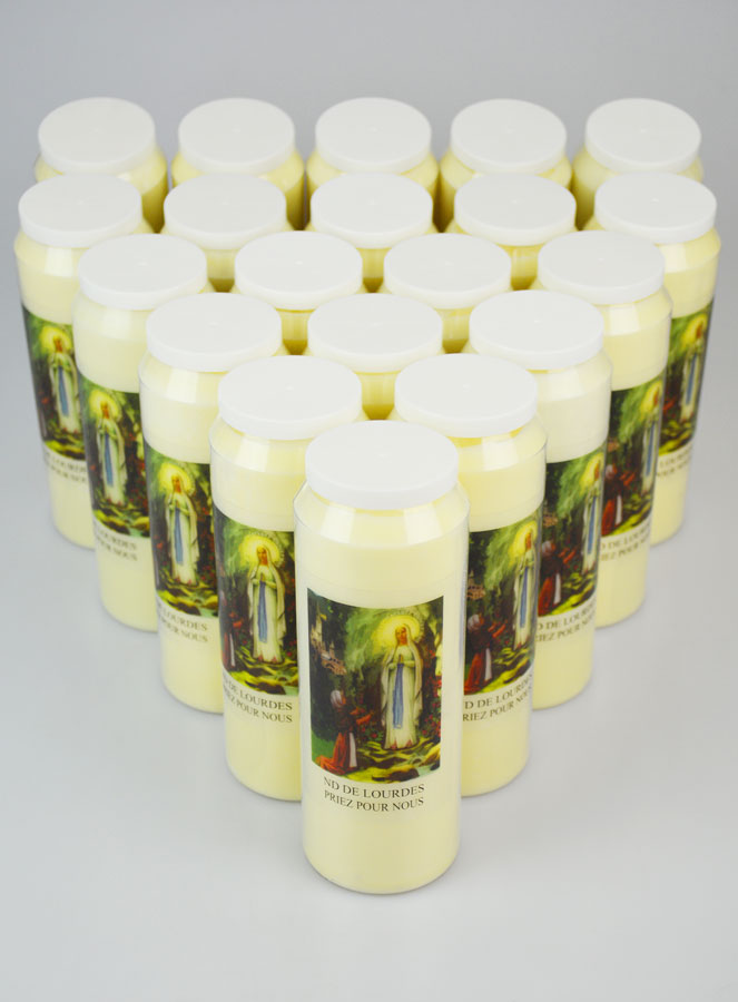 Lot de 20 Bougies de Neuvaine Notre Dame de Lourdes (pic 2)