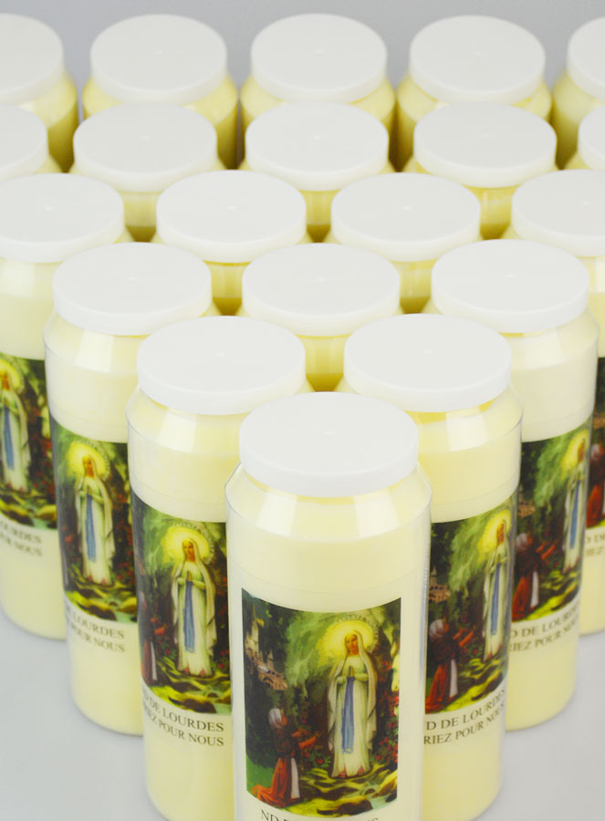 Lot de 20 Bougies de Neuvaine Notre Dame de Lourdes (pic 4)