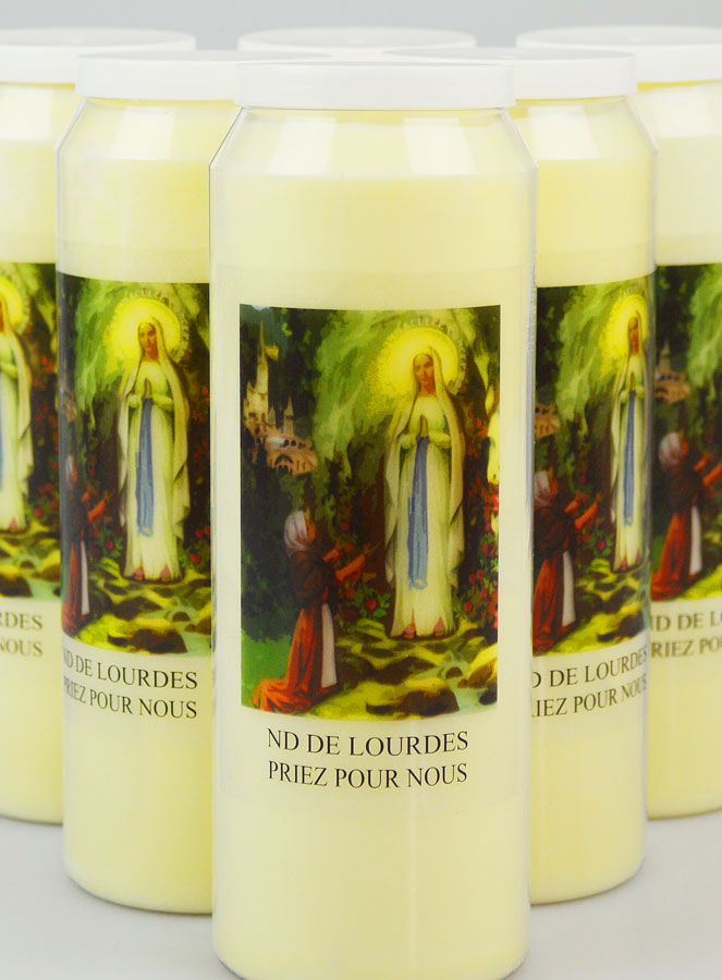 Lot de 6 Bougies de Neuvaine Notre Dame de Lourdes (pic 3)