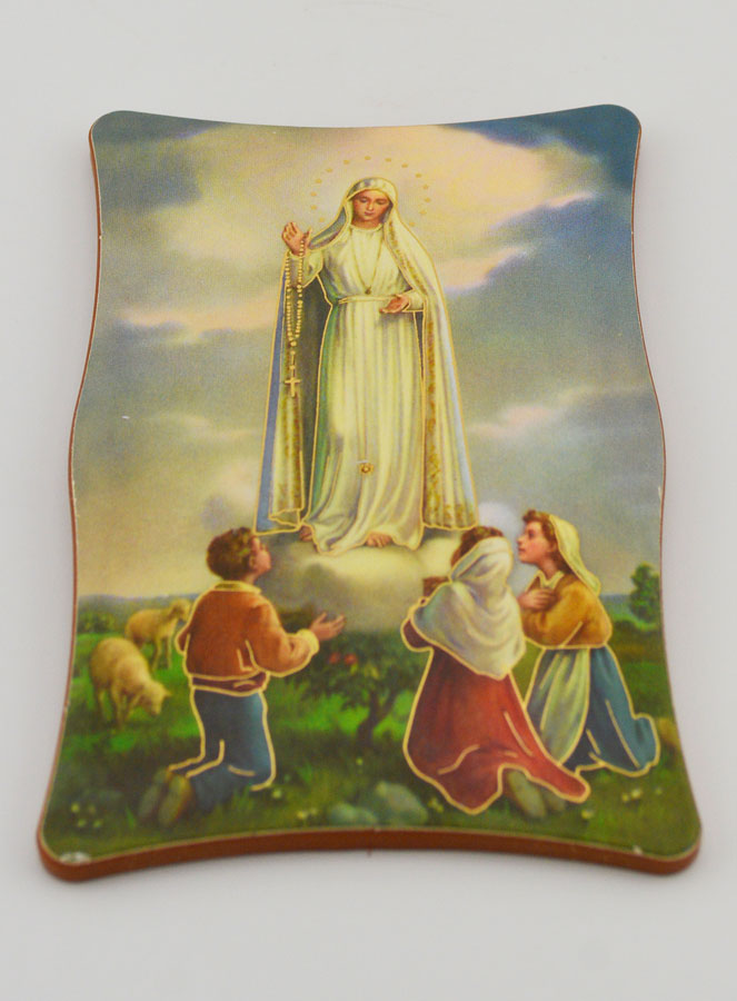 Icône Notre Dame de Fatima en Bois (pic 2)