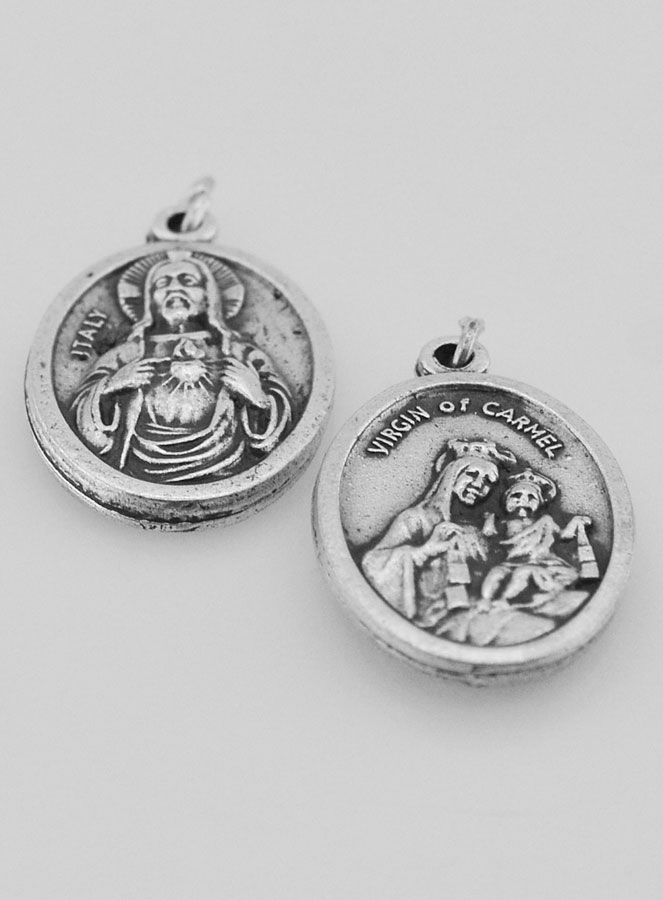 Médaille Religieuse du Scapulaire Argentée (pic 4)