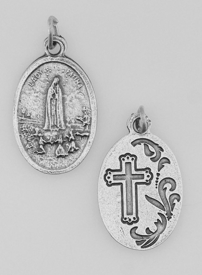 Médaille Religieuse Notre Dame de Fatima Argentée (pic 2)