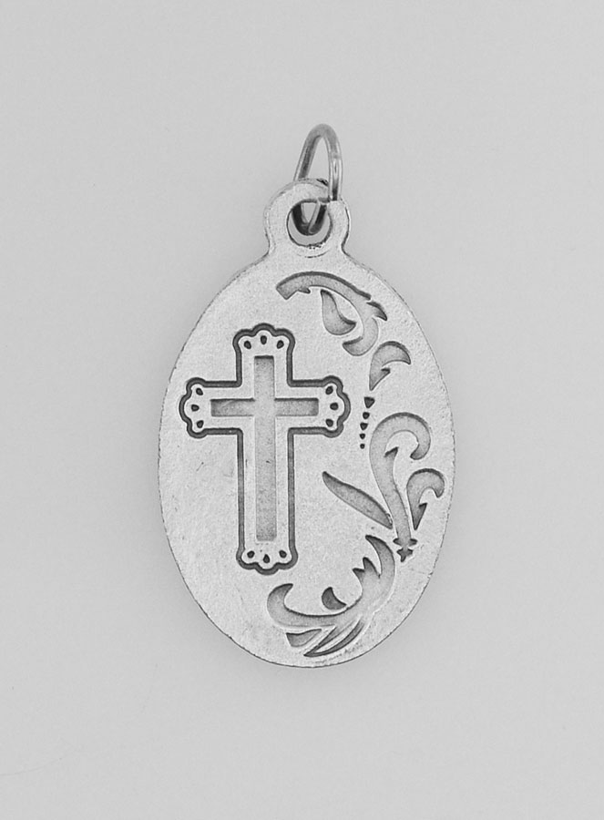 Médaille Religieuse Pape Bienheureux Jean-Paul 2 Argentée (pic 3)