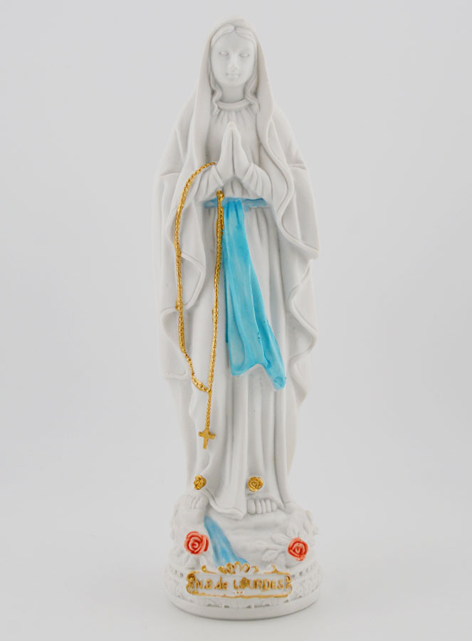 Statue Vierge Marie de Lourdes 18cm (pic 1)