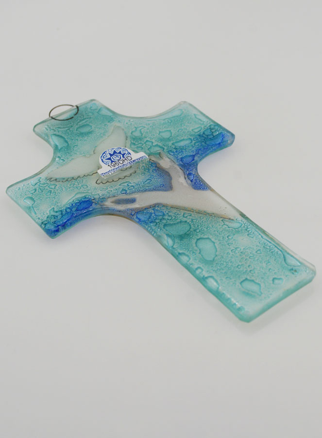 Croix Enfant Esprit Saint en Verre (pic 4)