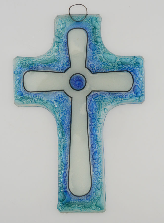 Croix de Communion Artisanale en Verre (pic 1)