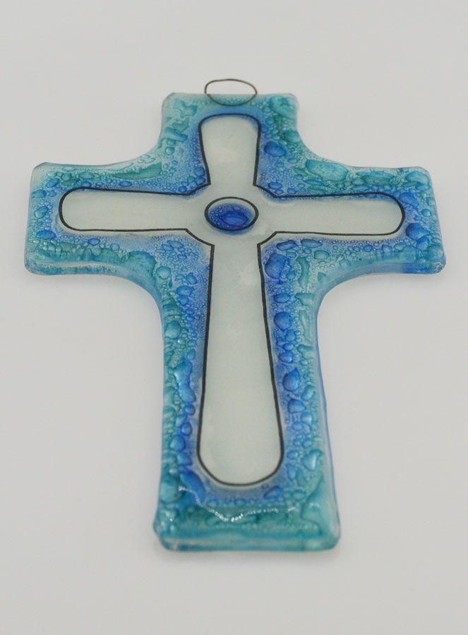 Croix de Communion Artisanale en Verre (pic 2)