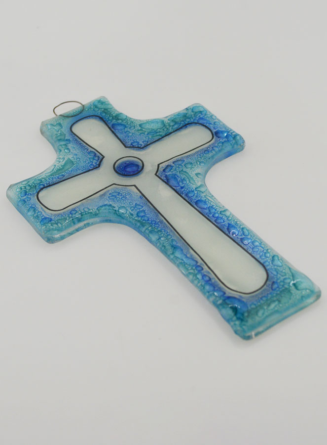 Croix de Communion Artisanale en Verre (pic 3)