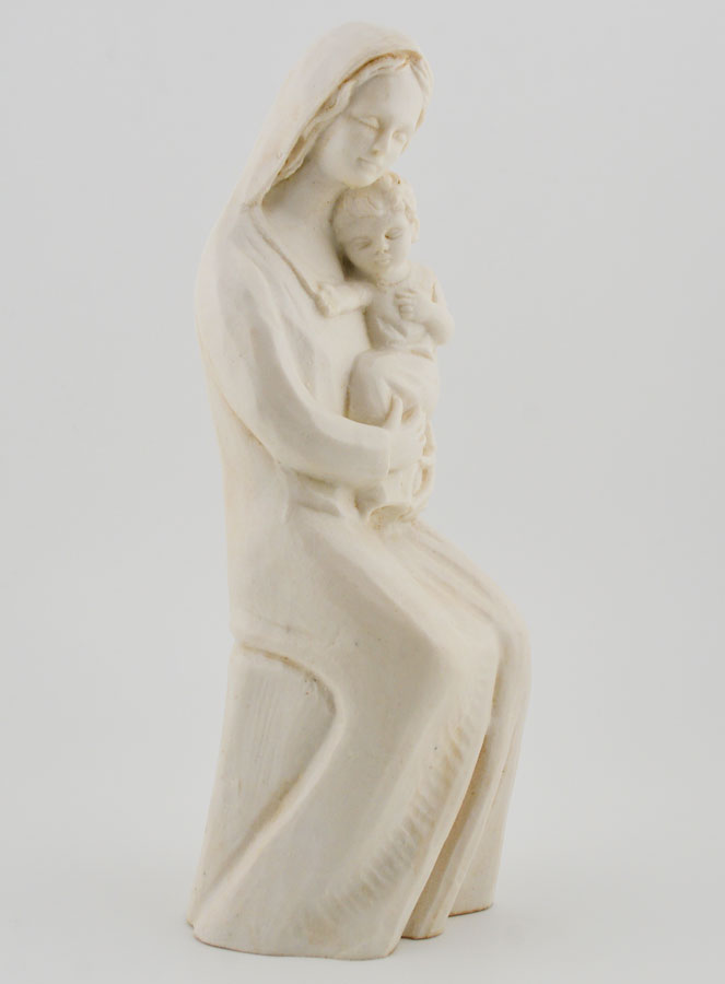 Statue Vierge à l'Enfant Jésus Ton Ivoire (pic 2)
