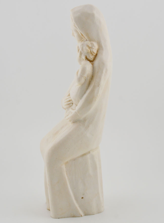 Statue Vierge à l'Enfant Jésus Ton Ivoire (pic 3)