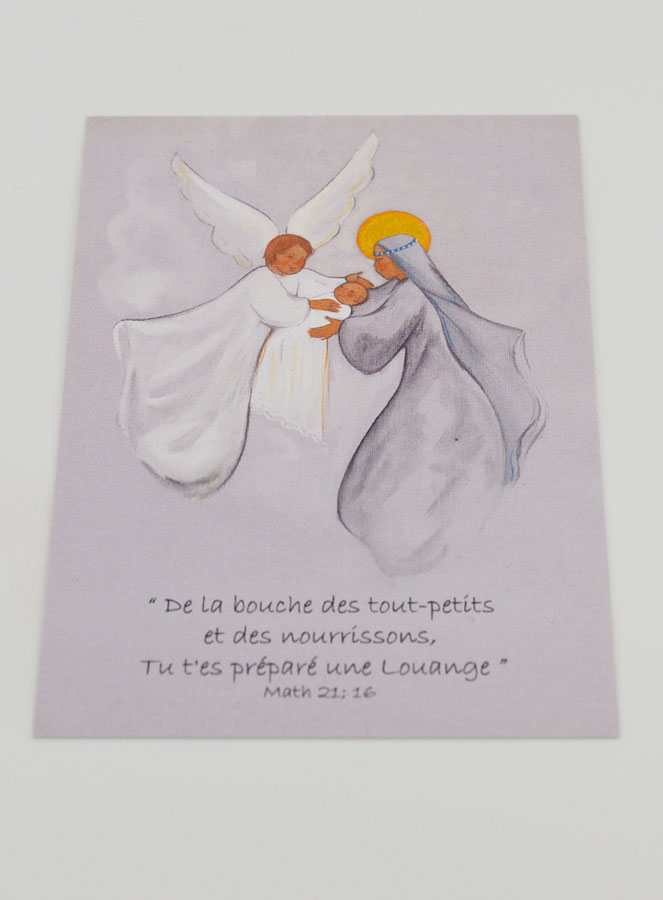 Carte de Baptême Vierge Marie et L'Ange (pic 2)