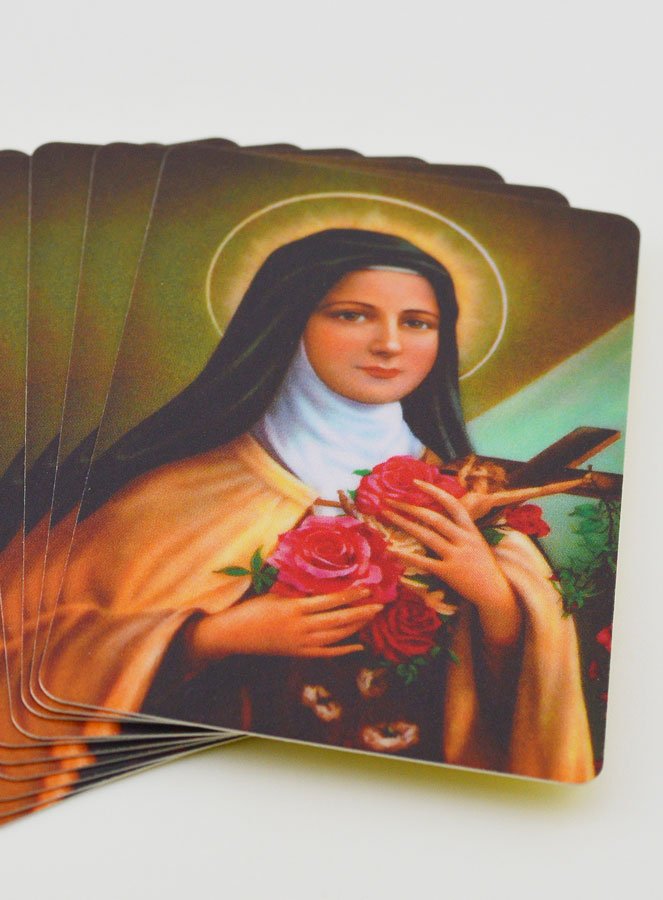 Lot de 10 Cartes de Prières à Sainte Thérèse (pic 2)