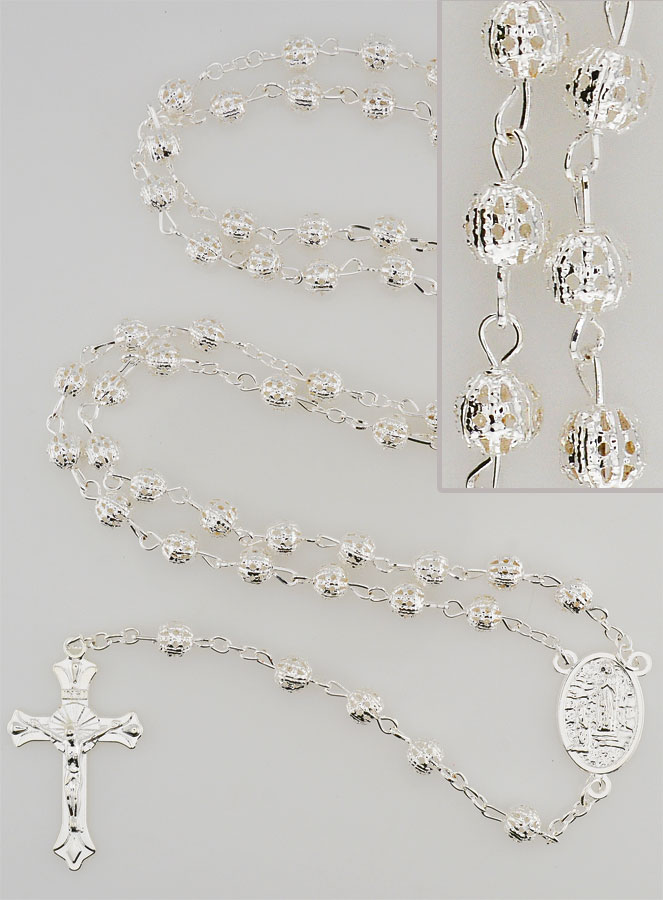 Chapelet Homme Argent Mode Fashion (pic 1)