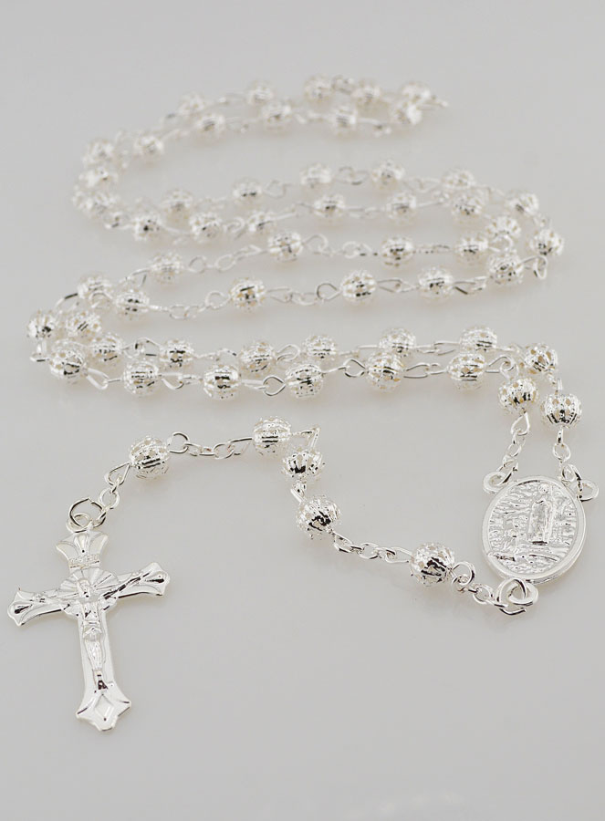 Chapelet Homme Argent Mode Fashion (pic 2)