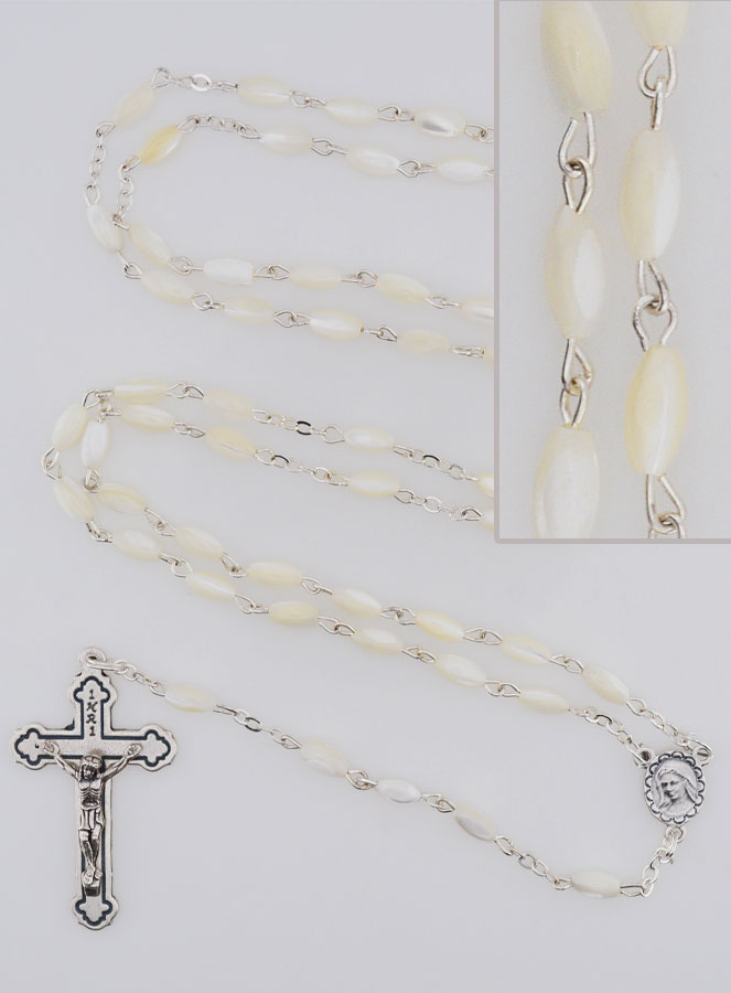 Chapelet en Pierre de Nacre 4mm (pic 1)