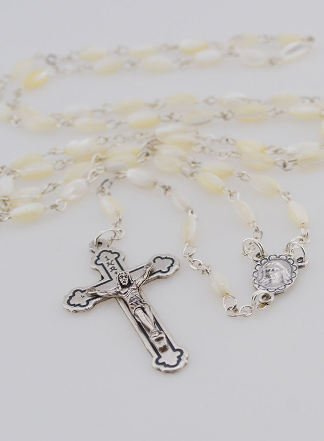 Chapelet en Pierre de Nacre 4mm (pic 2)