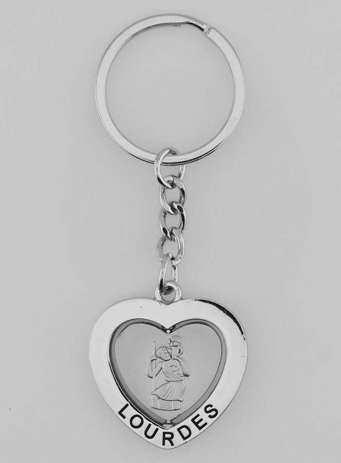 Porte clés Coeur de Saint Christophe (pic 2)