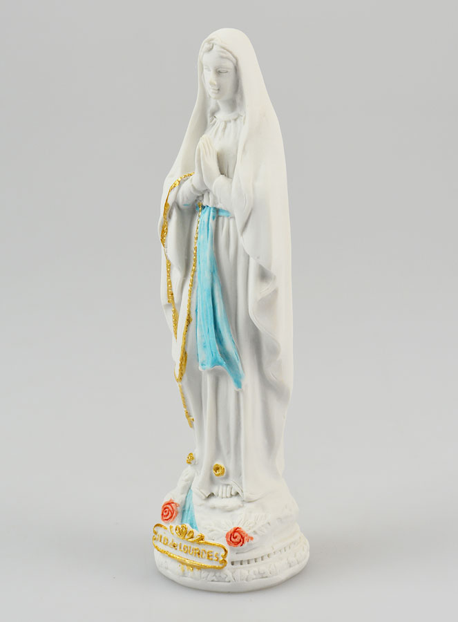 Statue Notre Dame de Lourdes 15cm (pic 2)