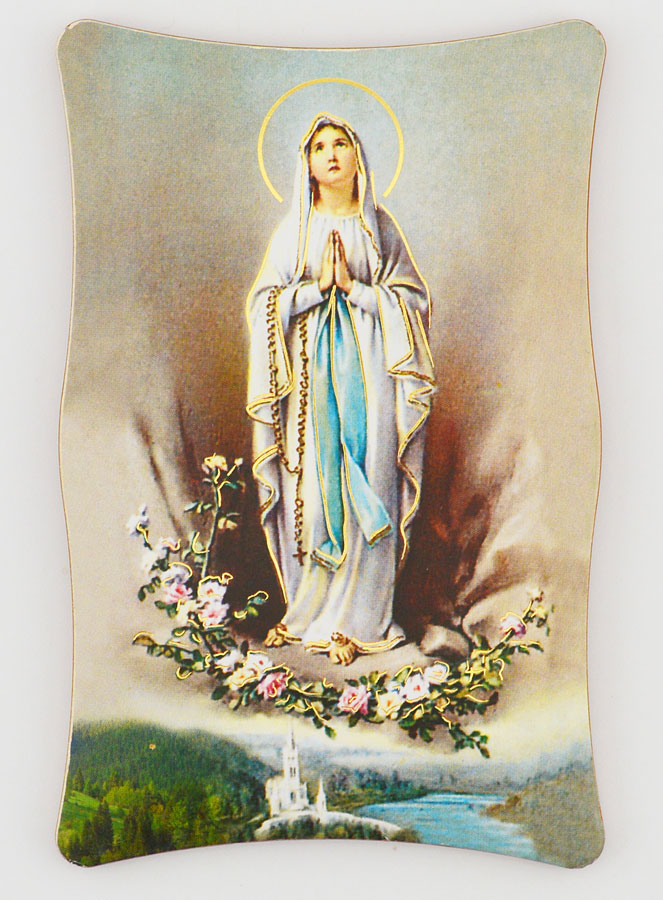 Icône en Bois Notre Dame de Lourdes (pic 1)