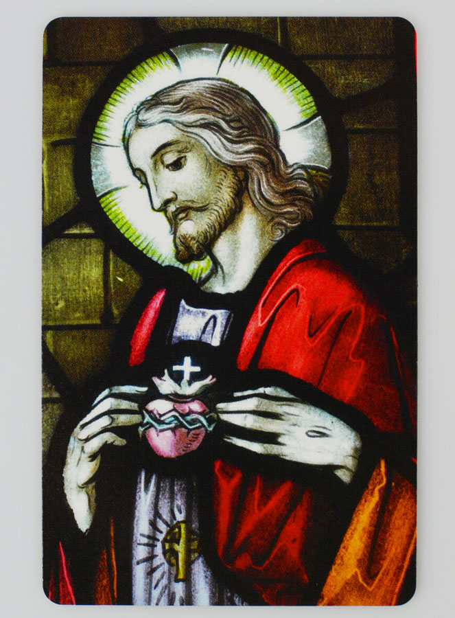 Carte de prière Sacré-Coeur de Jésus (pic 1)