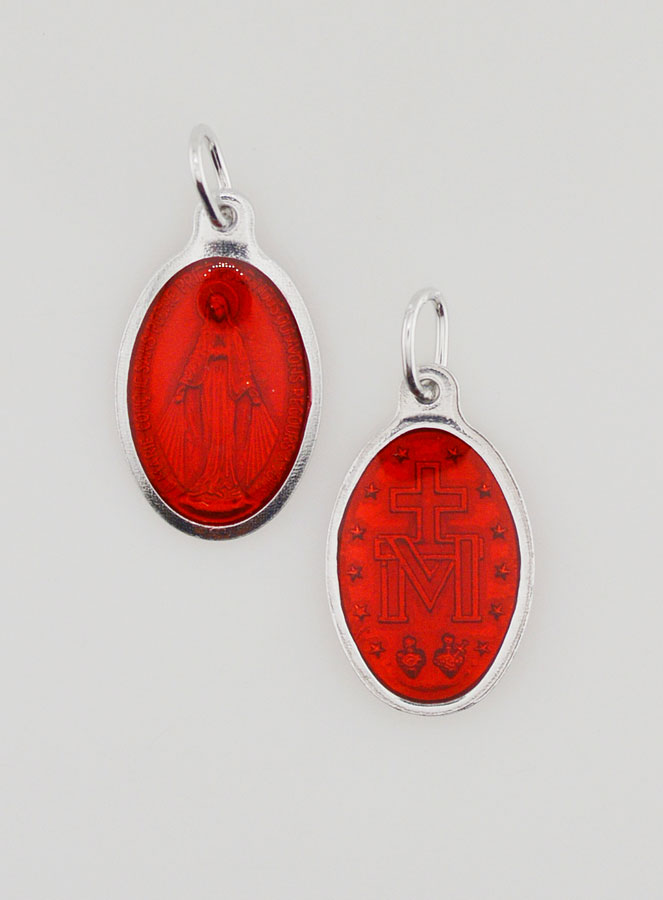 Médaille Miraculeuse Rouge - 19mm (pic 1)