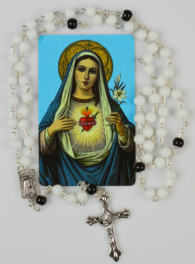 Chapelet Sacré Coeur de Marie en Perles (pic 1)