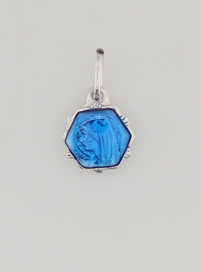Médaille Vierge Marie - Bleu (pic 1)
