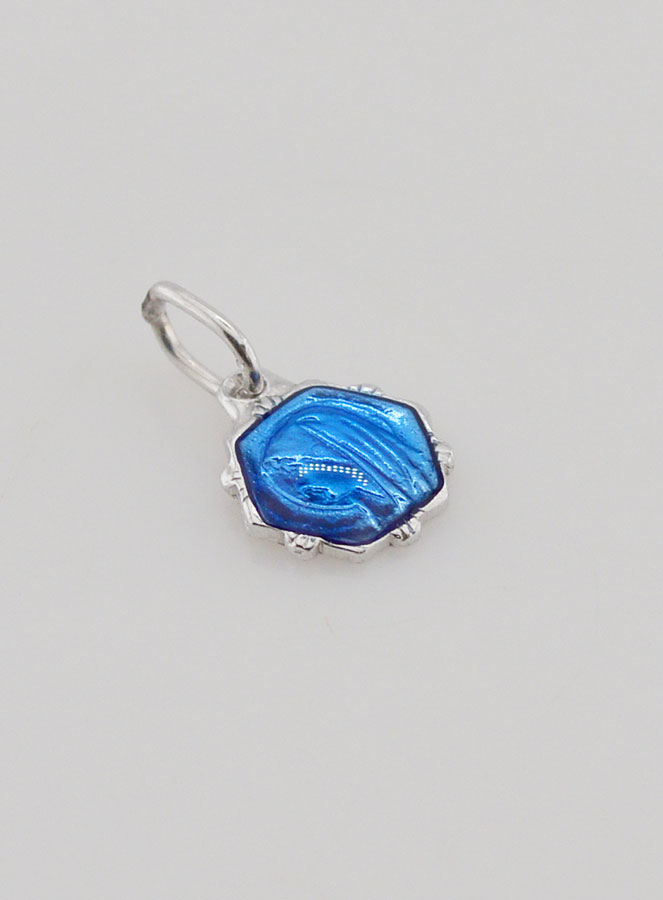 Médaille Vierge Marie - Bleu (pic 3)