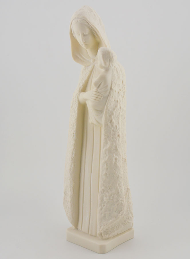 Statue Vierge Marie au Manteau Ton Ivoire (pic 2)